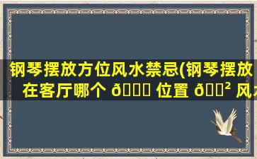 钢琴摆放方位风水禁忌(钢琴摆放在客厅哪个 🍁 位置 🌲 风水zui
好)